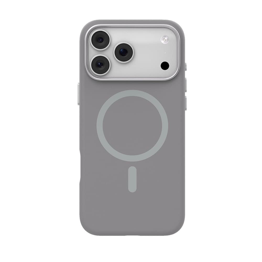 Силиконов (TPU) калъф с MagSafe за iPhone 17 Pro Max - Mutural Pure Soft Silicone MagSafe Case (сив)