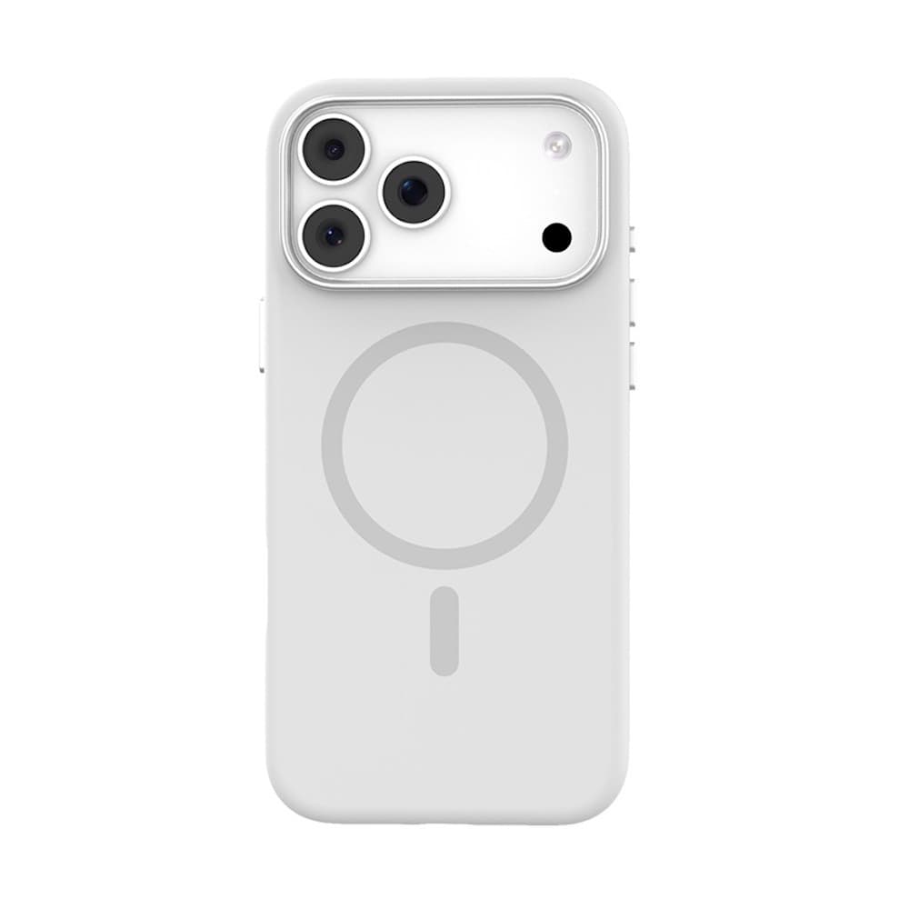 Силиконов (TPU) калъф с MagSafe за iPhone 17 Pro Max - Mutural Pure Soft Silicone MagSafe Case (бял)