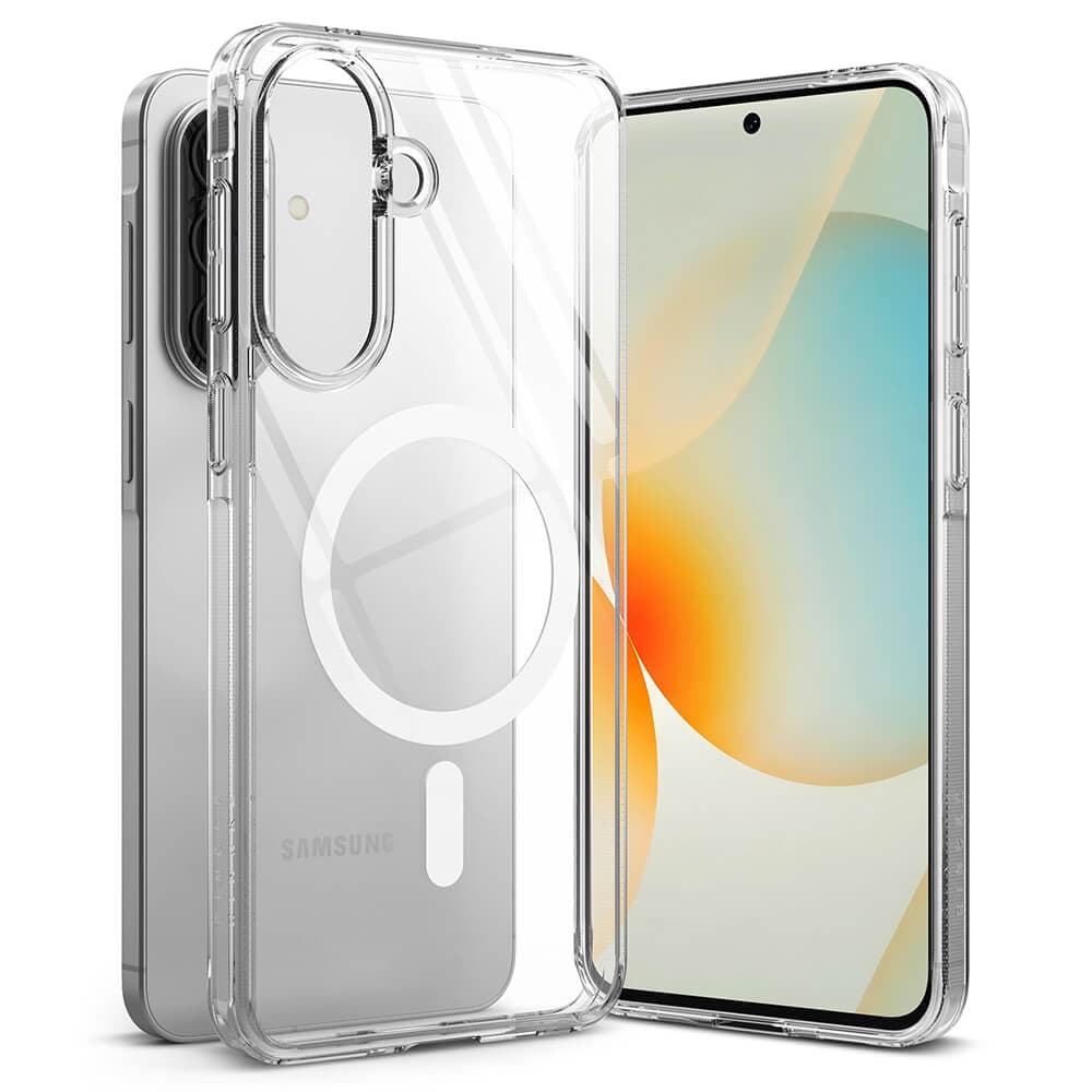 Хибриден кейс с висока степен на защита с MagSafe за Samsung Galaxy A57 5G - Ringke Fusion MagSafe Case (прозрачен)