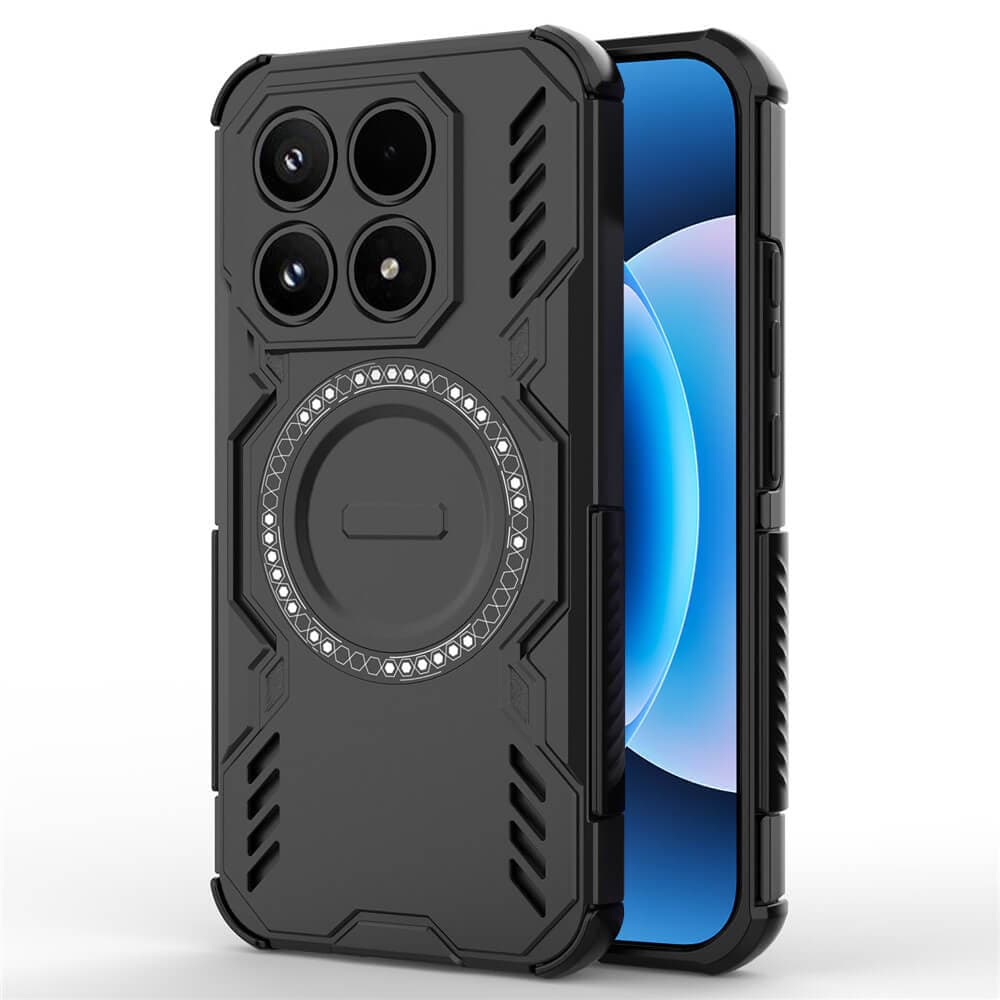 Хибриден удароустойчив кейс с MagSafe за Xiaomi 17 - Techsuit ArmorMag Case (черен)
