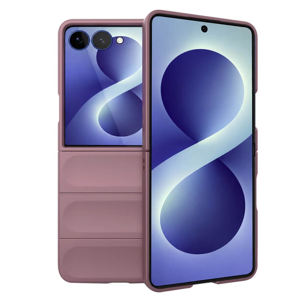 Удароустойчив поликарбонатов кейс за Samsung Galaxy Z Flip8 - Techsuit Magic Shield Hard Case (лилав)