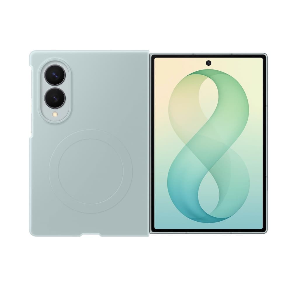 Оригинален силиконов кейс с MagSafe поддръжка за Samsung Galaxy Z Fold8 - Samsung Silicone Magnet Cover Case EF-EF776CVE (светлозелен)