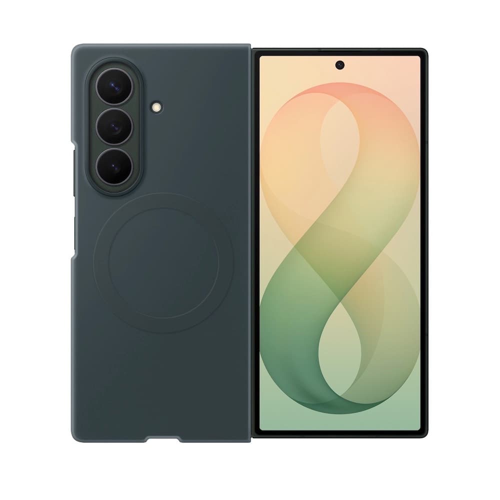 Оригинален силиконов кейс с MagSafe поддръжка за Samsung Galaxy Z Fold8 Ultra - Samsung Silicone Magnet Cover Case EF-EF976CGE (тъмнозелен)