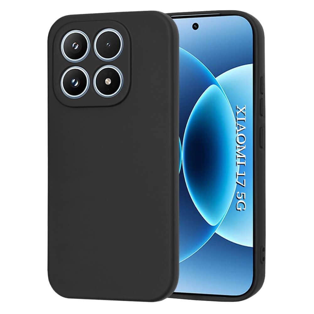 Силиконов (TPU) калъф за Xiaomi 17 - Techsuit SoftFlex Silicone Case (черен)