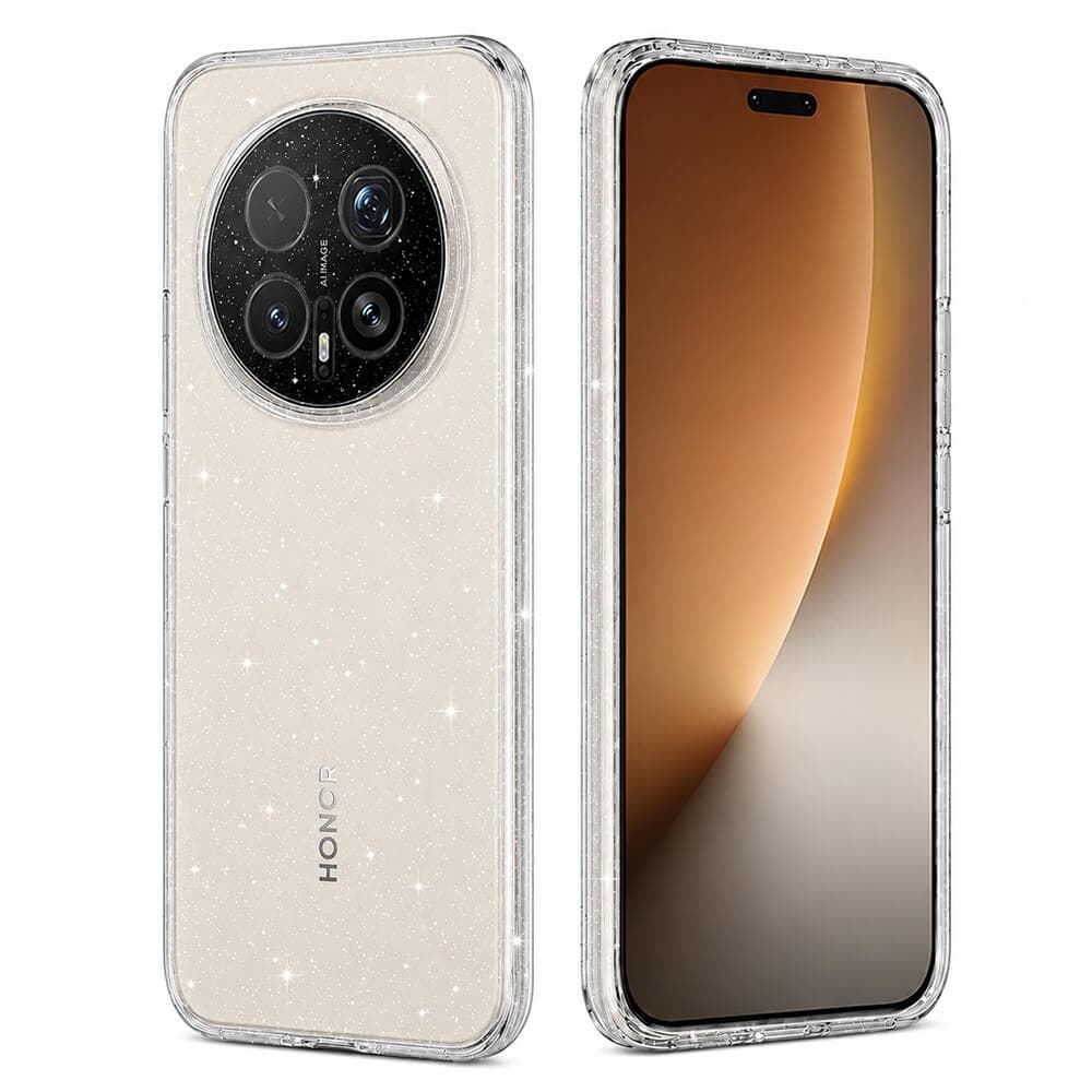 Силиконов (TPU) калъф за Honor Magic8 Pro - Techsuit SparkleSkin Silicone Case (прозрачен)