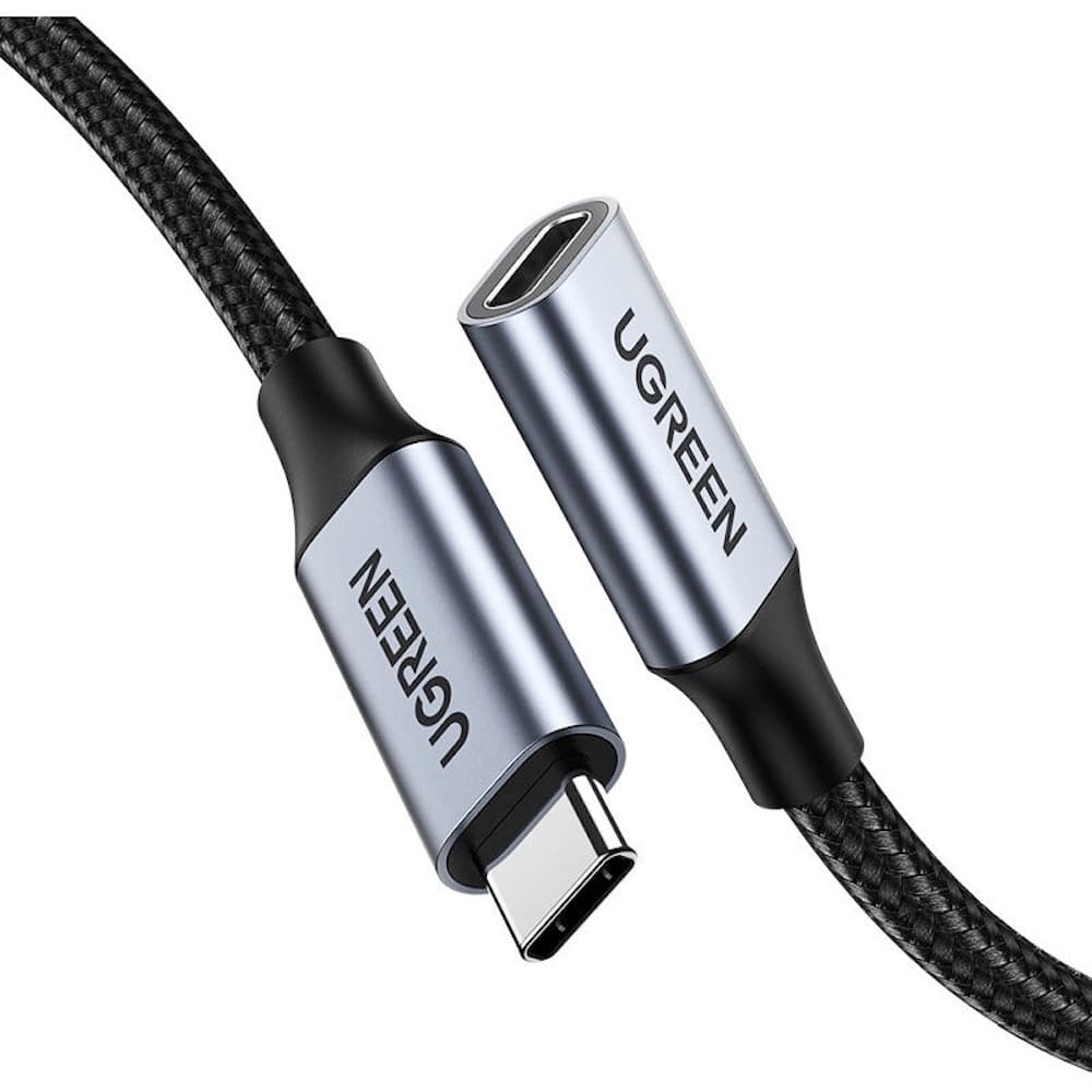 Удължителен USB-C кабел - Ugreen USB-C 3.1 Extension Cable 100W (черен) (100 см)