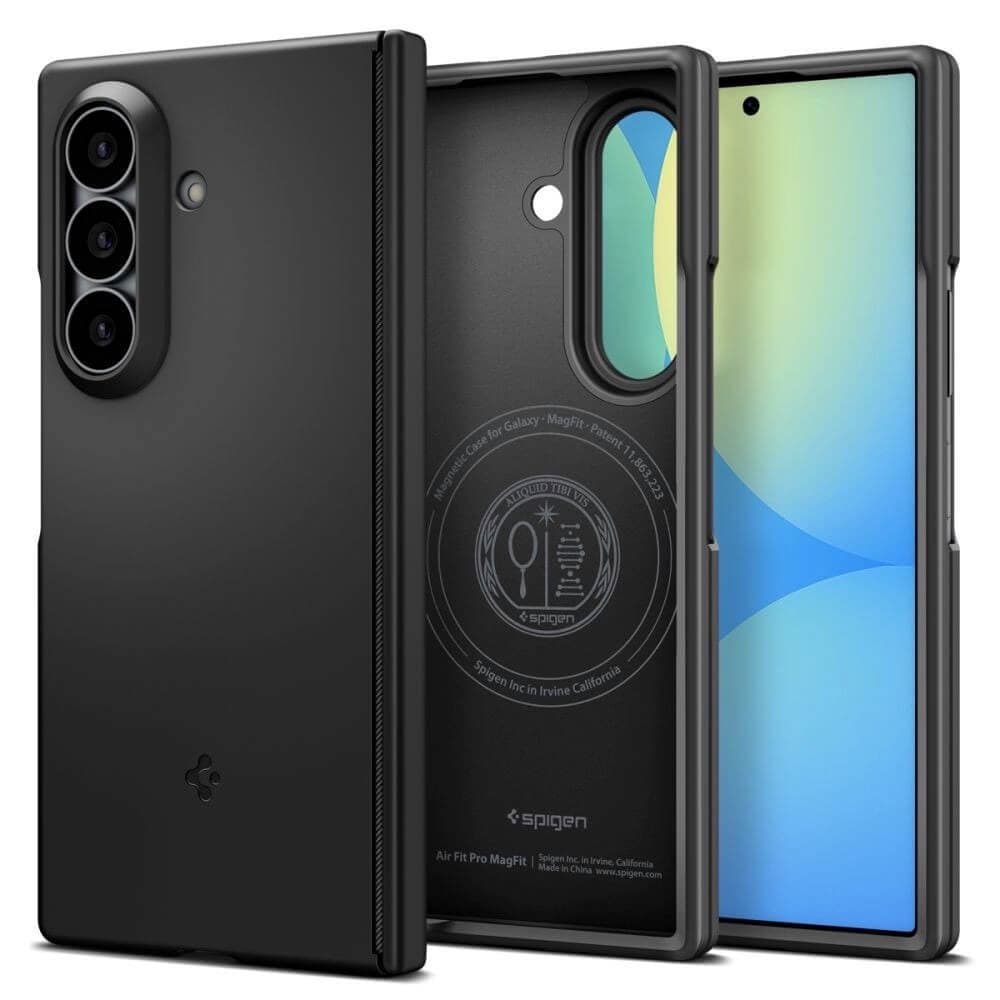 Качествен тънък матиран кейс с Qi2 за Samsung Galaxy Z Fold8 Ultra - Spigen MagFit Qi2 Air Fit Pro Case (черен)