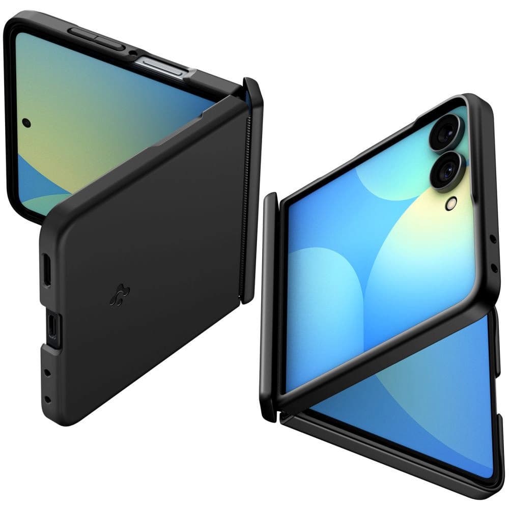 Качествен тънък матиран кейс с Qi2 за Samsung Galaxy Z Flip8 - Spigen MagFit Qi2 Air Fit Pro Case (черен)