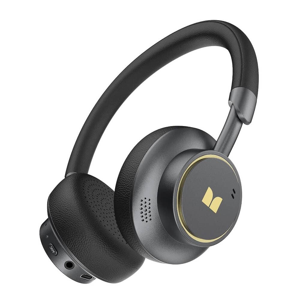 Безжични Bluetooth слушалки с активно заглушаване на околния шум - Monster N-Tune Mini 02 Active Noise Cancelling On-Ear Wireless Headphones (черен)