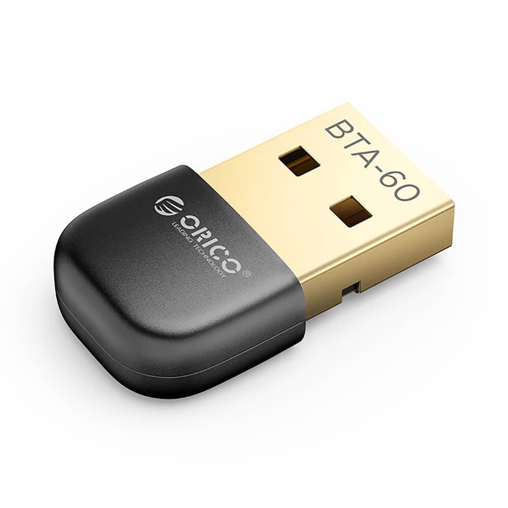 Bluetooth 6.0 адаптер за компютри и лаптопи - Orico BTA-60 USB-A Mini Bluetooth 6.0 Adapter (черен)