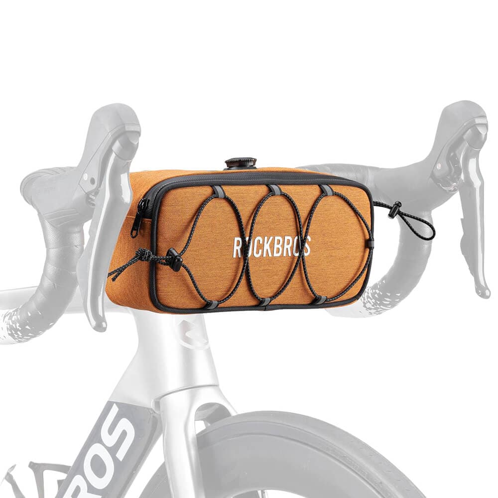 Универсална чанта за кормилото на колело - Rockbros TL001 Bicycle Handlebar Bag 1.9L (оранжев)