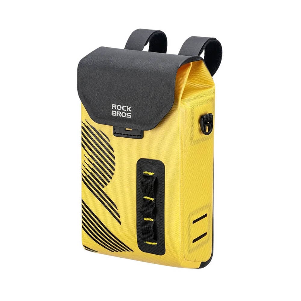 Универсална чанта за кормилото на колело - Rockbros AS-160 Waterproof Handlebar Bicycle Bag 1.3L (жълт)