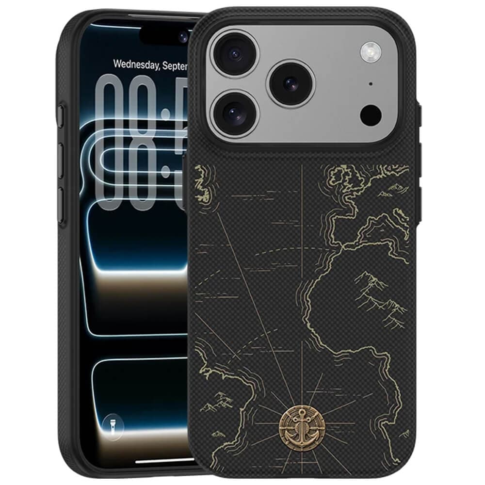 Кевларен кейс с MagSafe за iPhone 18 Pro, iPhone 17 Pro - Benks Magnetic Armor Edge X1 Air Navigator Kevlar 600D