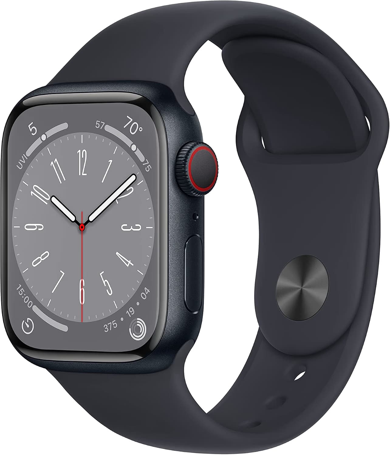 Apple Watch Series 8 GPS + Cellular 41mm Midnight Aluminium Case with Midnight Sport Band MNHV3 ACTIVATED EU