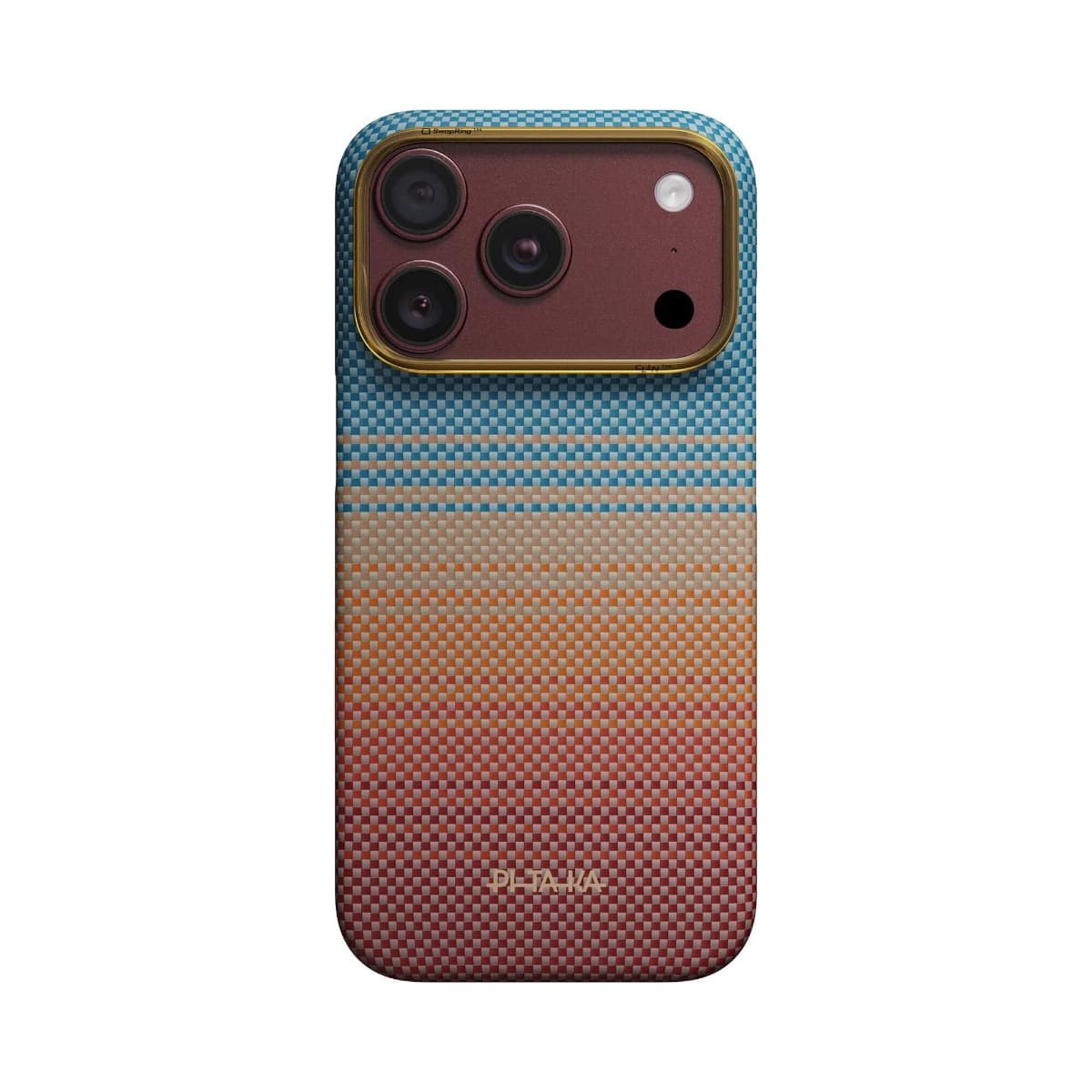 Кевларен кейс с MagSafe за iPhone 18 Pro, iPhone 17 Pro - Pitaka Edge Ultra-Slim Sunset 2.0 California Dream Aramid Fiber Case