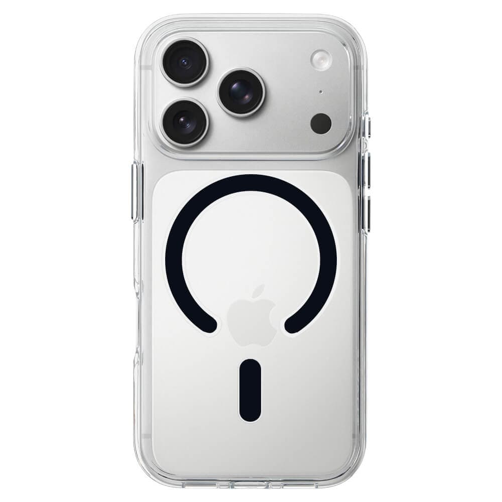 Хибриден удароустойчив кейс с MagSafe за iPhone 18 Pro Max, iPhone 17 Pro Max - Liavec Pure Crystal Case (прозрачен-черен)