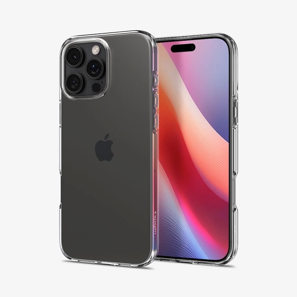 Тънък качествен силиконов (TPU) калъф за iPhone 16 Pro Max - Spigen Crystal Flex Case (прозрачен)