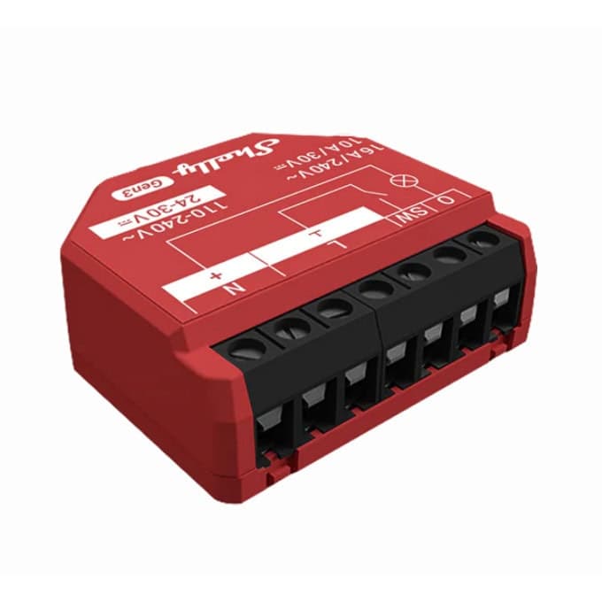 SHELLY 1PM Gen3 WLAN 1-Channel 16A Power Metering PM Switch