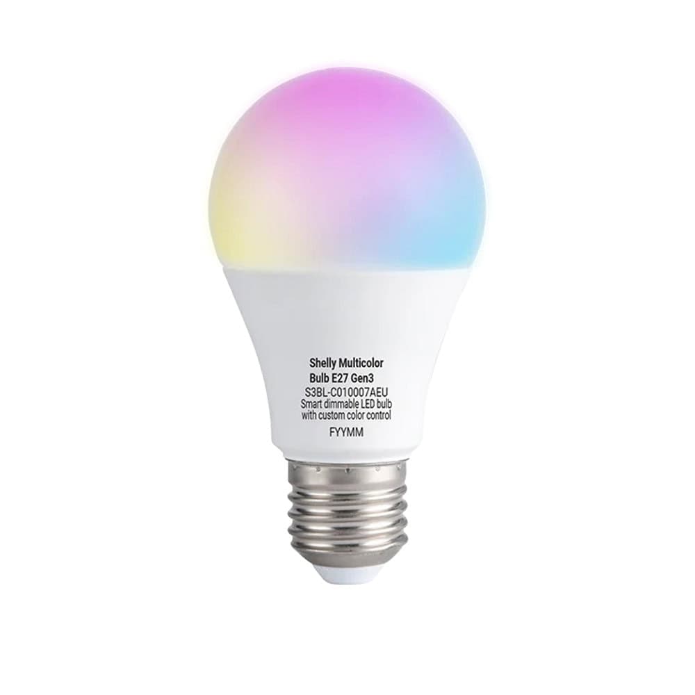 SHELLY Multicolor Bulb E27 Gen3 WiFi Bluetooth Color White Dimmable Smart Bulb
