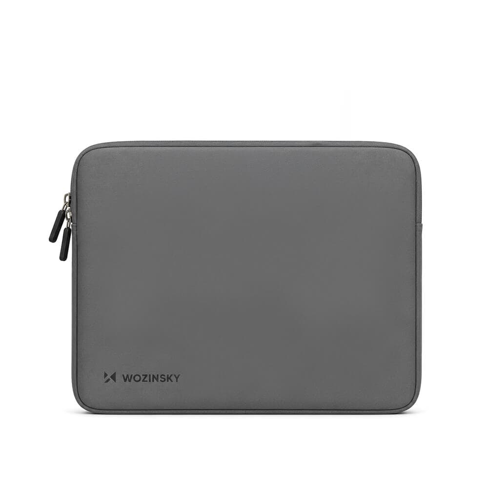 Качествен неопренов калъф с цип MacBook Air 13, MacBook Pro 13, MacBook Pro 14 и лаптопи до 14 инча - Wozinsky WNL-13B Neoprene Laptop Sleeve 13-14" (сив)