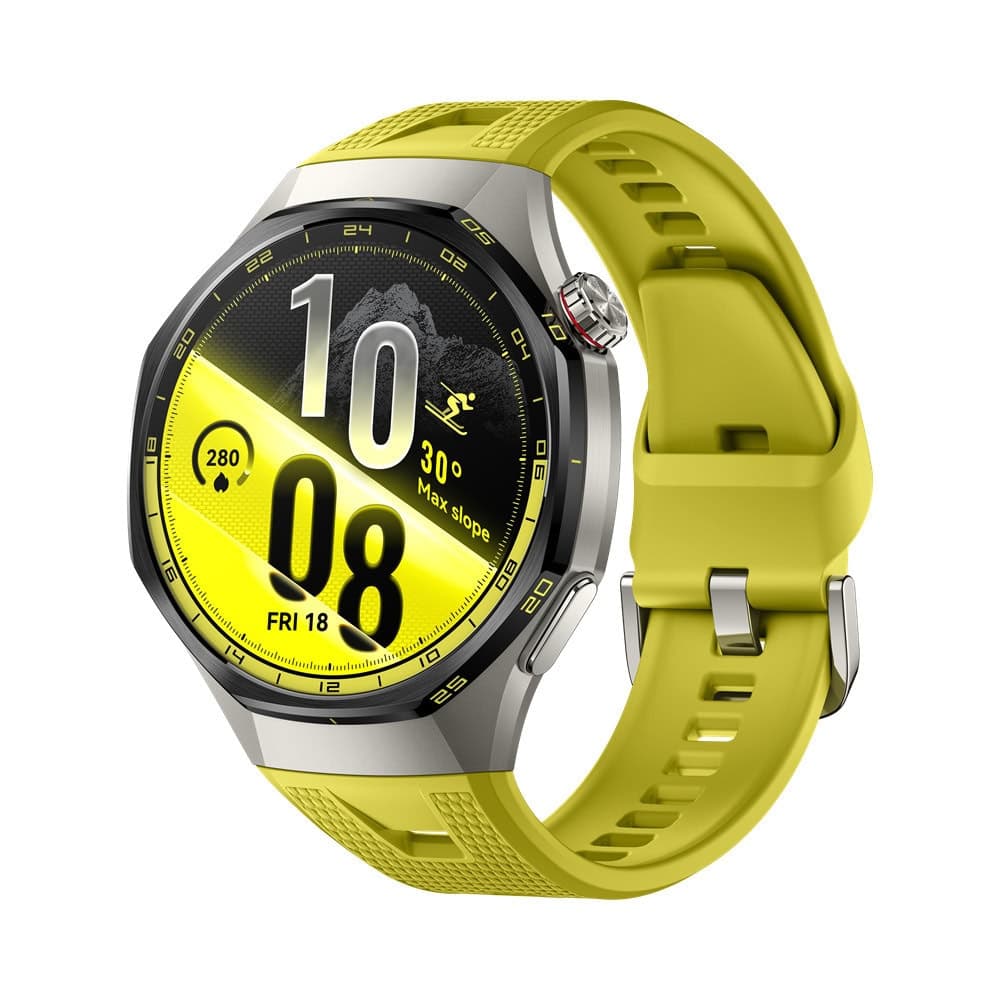 Смарт часовник Huawei Watch GT 7 Pro, 46mm, 1.47" (3.73cm) AMOLED дисплей, Bluetooth, сензор за ЕКГ и дълбочина, 5ATM водоустойчивост, до 21 дни време на работа, жълт