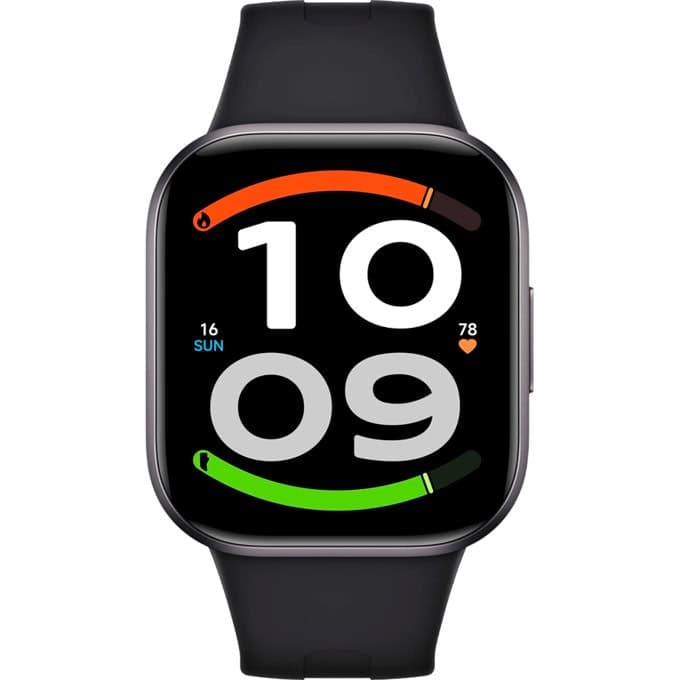 Смарт часовник Xiaomi Redmi Watch 6 Active, 2.07" (5.25 cm) AMOLED дисплей, Bluetooth, акселерометър, жироскоп, сензор за околна светлина и сърдечен ритъм, 5ATM водоустойчивост, до 24 дни време на работа, над 150 спортни режима, черен