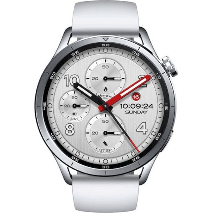 Смарт часовник Xiaomi Watch S5, 1.48" (3.75cm) AMOLED дисплей, Bluetooth, акселерометър, жироскоп, сензор за околна светлина, барометричен сензор, GPS, 5ATM, до 15 дни време на работа, сребрист