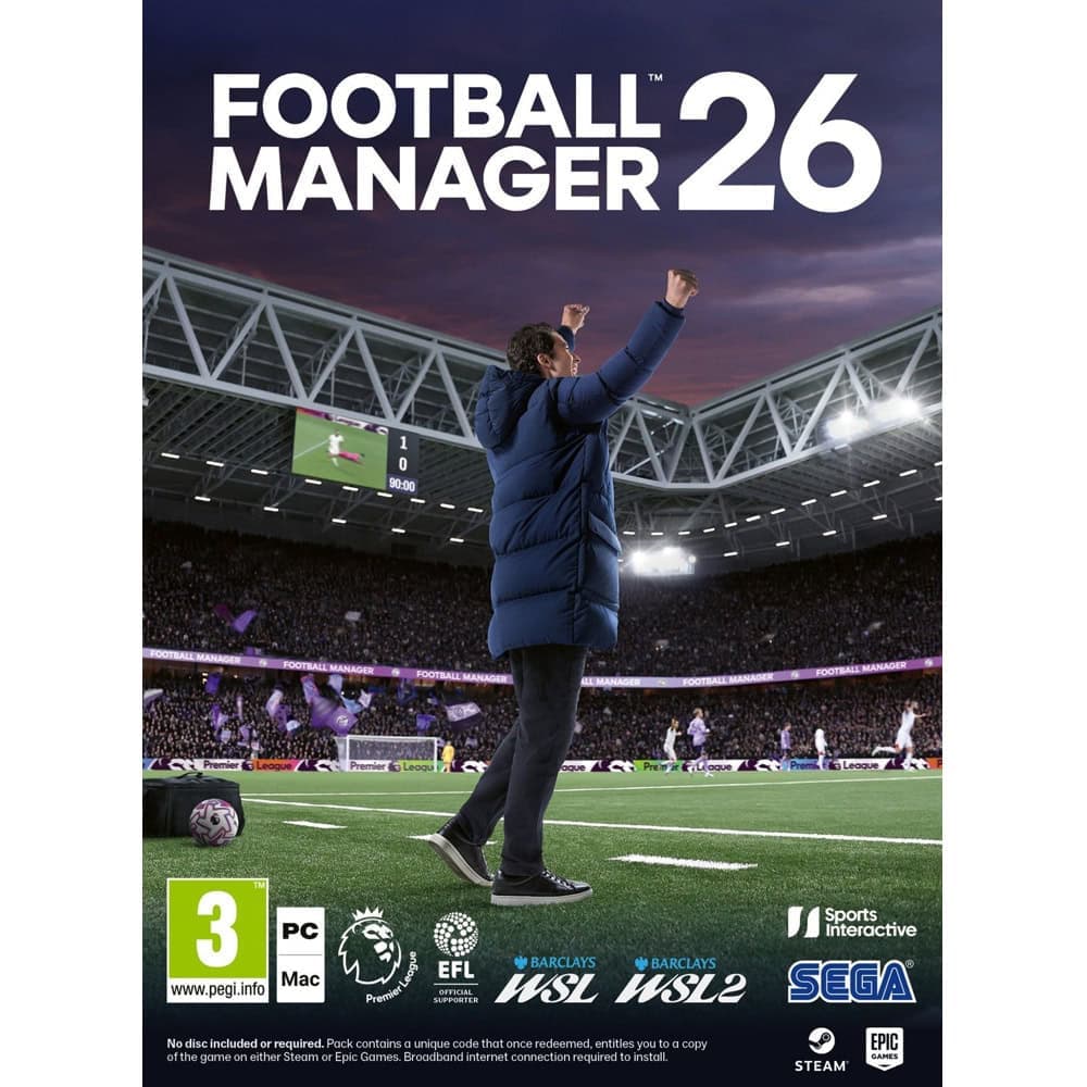 Игра Football Manager 2026 - Code in a Box, за PC