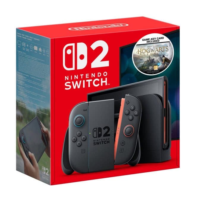 Конзола Nintendo Switch 2 + Hogwarts Legacy, 256GB, черна