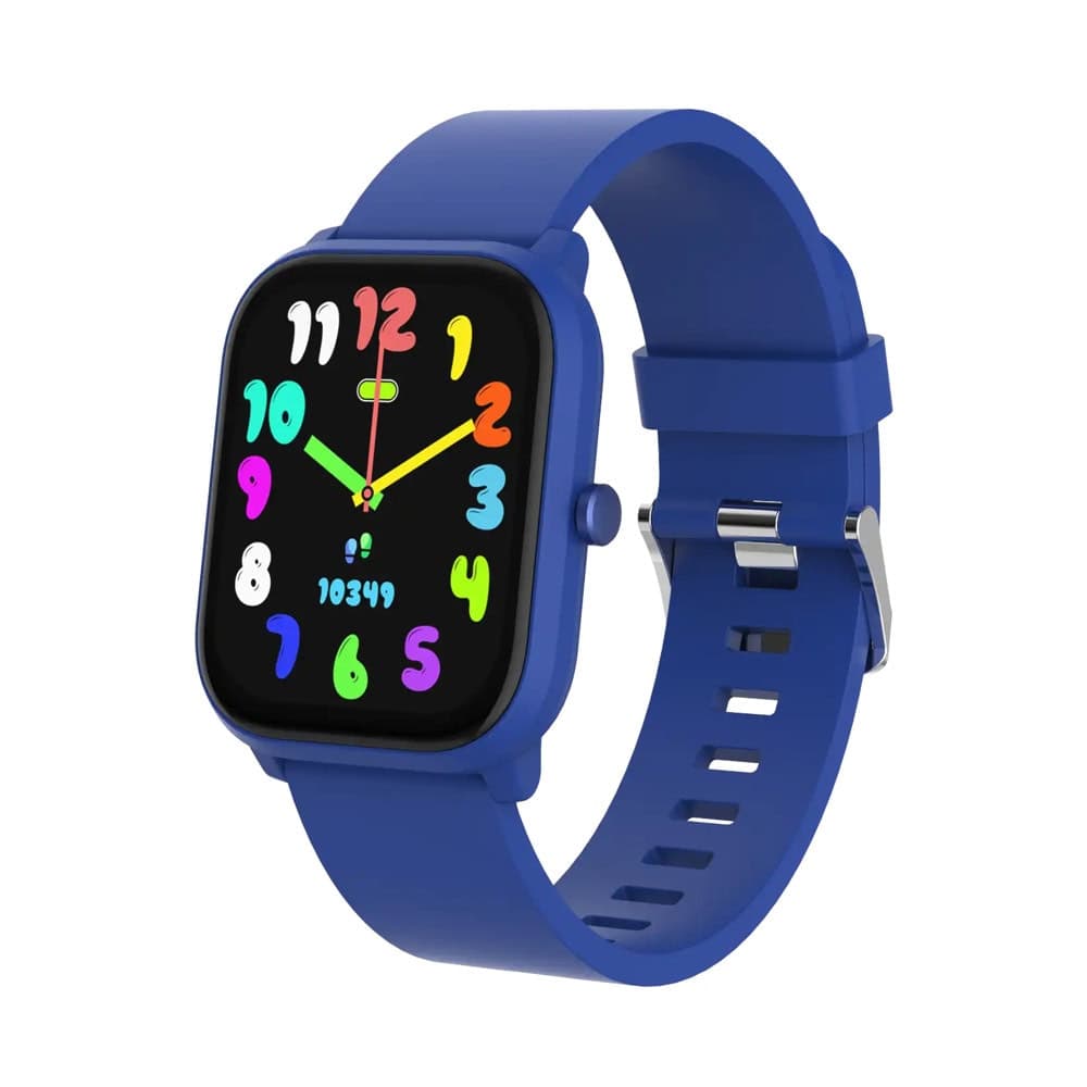 Смарт часовник Denver SWK-120BU, 1.75" (4.44cm) IPS дисплей, Bluetooth, крачкомер, сензор за следене на сърдечен ритъм, IP68 защита, 4 вградени игри, над 130 спортни режима, син