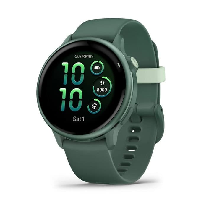 Смарт часовник Garmin Vivoactive 6 Jasper Green, 1.2" (3.05cm) AMOLED дисплей, Bluetooth, GPS, компас, оксиметър, 5ATM водоустойчивост, зелен