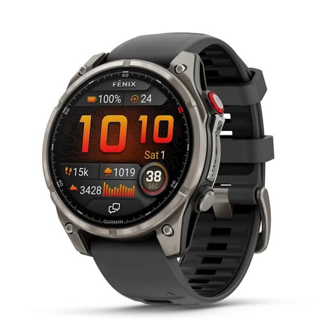 Смарт часовник Garmin Fenix 8 Pro, 47mm, 1.4" (3.55cm) AMOLED дисплей, Bluetooth/Wi-Fi, сензор за дълбочина, изгорени калории, хидратация, 10ATM водоустойчивост, до 15 дни време на работа, спортни режими, графит