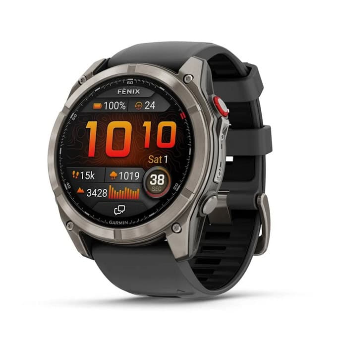Смарт часовник Garmin Fenix 8 Pro, 51mm, 1.4" (3.55cm) AMOLED дисплей, Bluetooth/Wi-Fi, сензор за дълбочина, изгорени калории, хидратация, 10ATM водоустойчивост, до 27 дни време на работа, спортни режими, графит