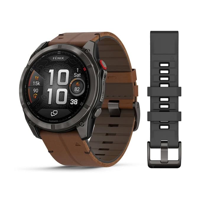 Смарт часовник Garmin Fenix 8 Pro, 51mm, 1.4" (3.55cm) AMOLED дисплей, Bluetooth/Wi-Fi, сензор за дълбочина, изгорени калории, хидратация, 10ATM водоустойчивост, до 27 дни време на работа, спортни режими, кафяв