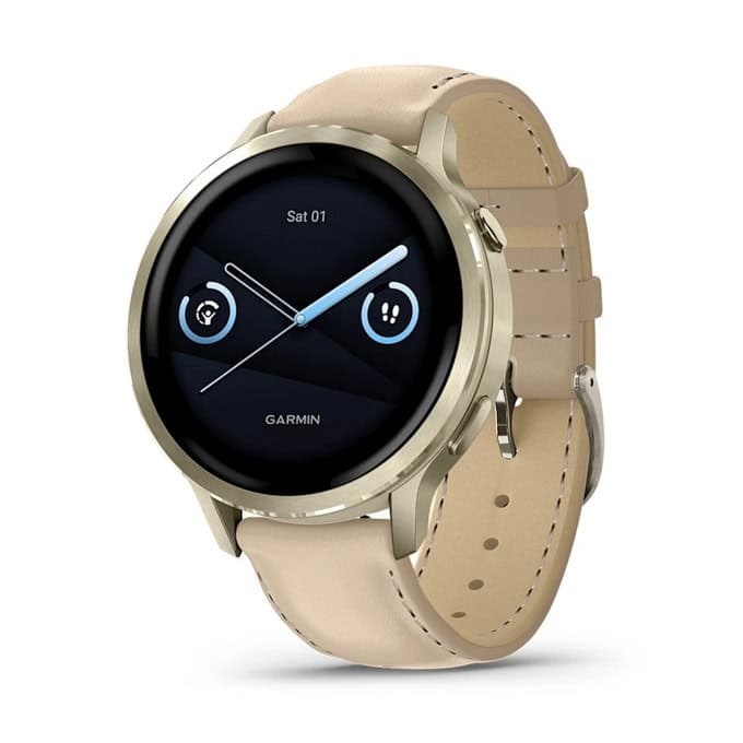 Смарт часовник Garmin Venu 4, 41mm, 1.2" (3.04cm) AMOLED дисплей, Bluetooth/Wi-Fi, сензор за изгорени калории и околна светлина, пулсомер, барометър, 10ATM водоустойчивост, до 10 дни време на работа, над 80 спортни режима, гласов асистент, кафяв