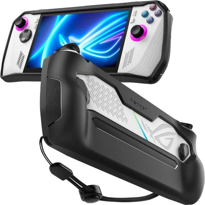 Калъф за портативна конзола Asus ROG Ally, термополиуретан, Spigen Rugged Armor case 605CS25800, черен