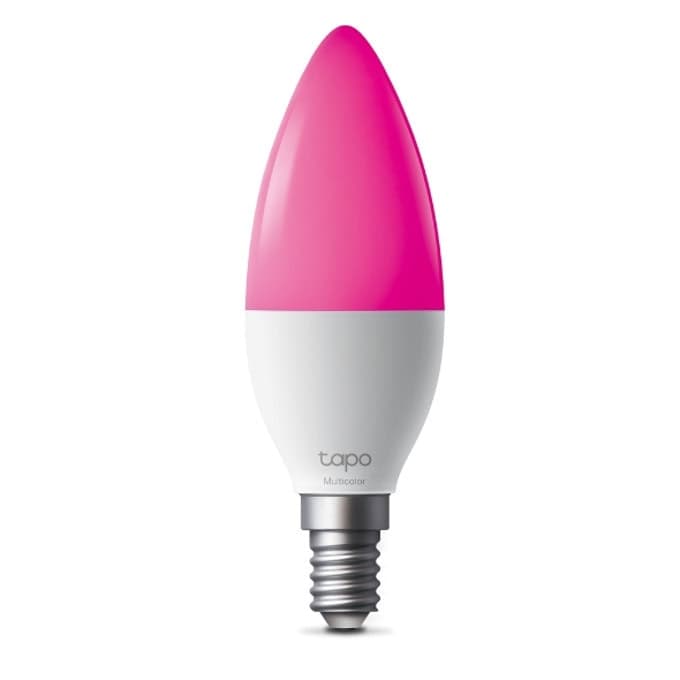 Смарт крушка TP-Link Tapo L430C, Wi-Fi, B38, E14, 4.8W, 2500K-6500K, 470lm, Android/iOS, димираща, RGB