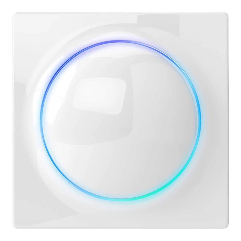 Смарт превключвател Fibaro Walli Roller Shutter (FGWREU-111), за стена, димиращ, за управление на еднофазни устройства захранвани с променлив ток, Z-Wave радио протокол, бял