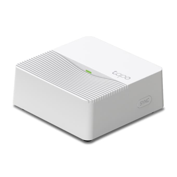 Смарт контролер TP-Link Tapo H200 Smart Hub, интелигентна аларма и звънец, координира се с интелигентните сензори Tapo, може да се свърже с до 64+4 интелигентни устройства, Wi-Fi, бял