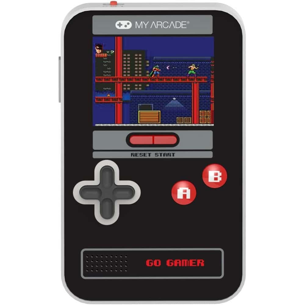 Мини конзола My Arcade Gamer V Classic 300in1, 2.5" цветен екран, преносима, 300 вградени игри, черно-червена