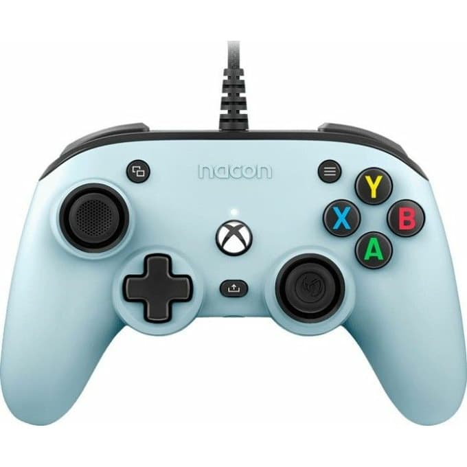 Геймпад Nacon Pro Compact (Pastel Blue), за Xbox One/Series SX, USB, син