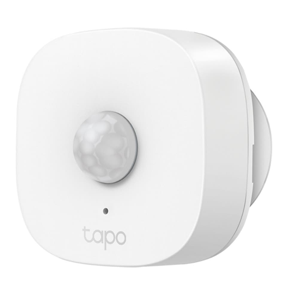 Смарт сензор за движение TP-Link Tapo T100, (изисква Tapo хъб), 3 различни нива на чувствителност, разстояние за засичане 7м, Wi-Fi, работи с батерия 1x CR2450, бял