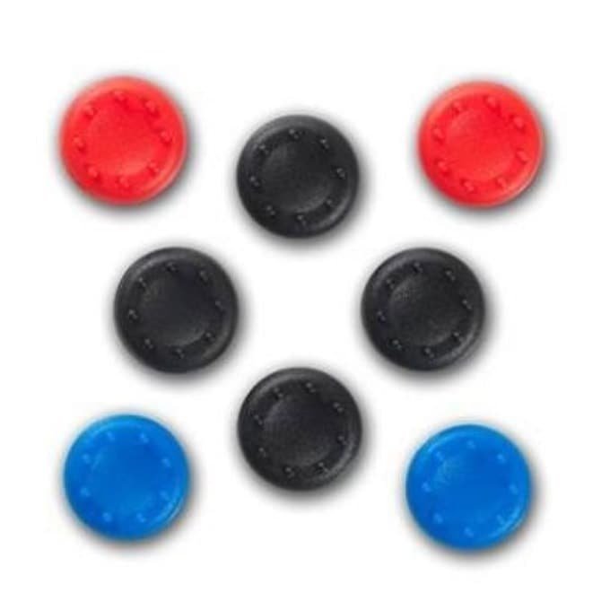 Гумени тапи Spartan Gear Thumb Grips Universal, универсални, червени/черни/сини, 8бр.
