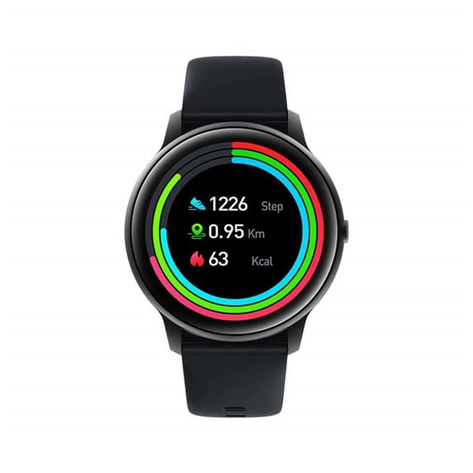 Смарт часовник Xiaomi Imilab KW66, 44mm, 1.28" (3.25 cm) IPS дисплей, IP68 водоустойчив, до 15 дни издръжливост на батерията, черен