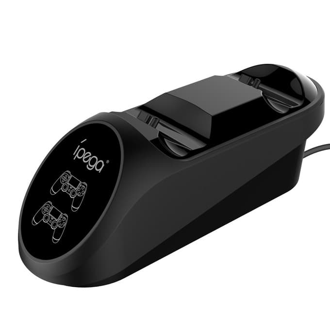 Докинг станция iPega PG-9180, за PlayStation DualShock 4 геймпадове, до 2 броя геймпадове, черна