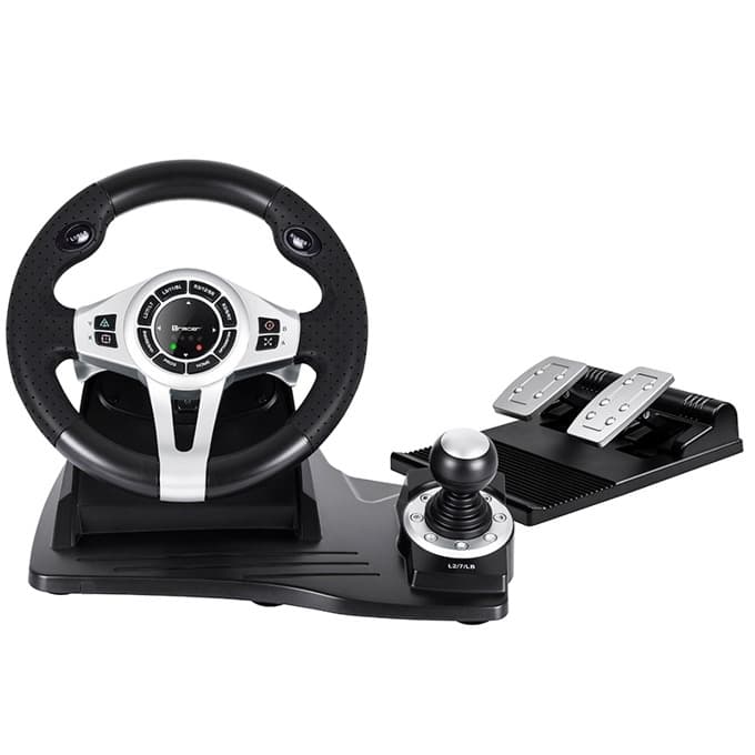 Волан Tracer Roadster 4 in 1 (TRAJOY46524), включва педали и лост, черен, за PC/PS3/PS4/Xbox One