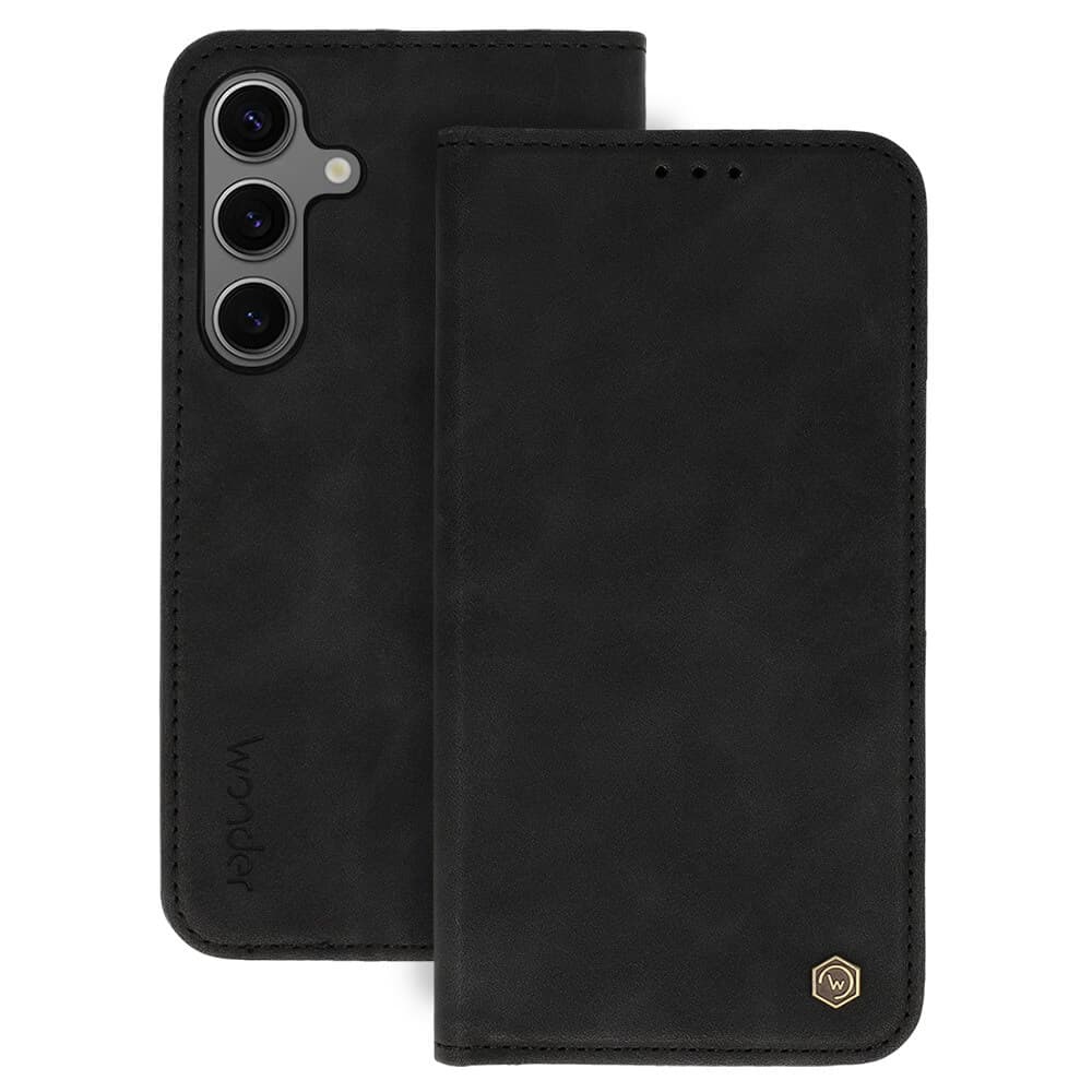 Кожен калъф, тип портфейл за Samsung Galaxy S26 Ultra - Wonder Smart Wallet Leather Flip Case (black)