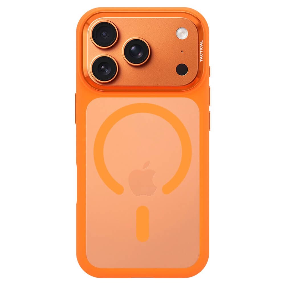 Хибриден удароустойчив кейс с MagSafe за iPhone 18 Pro Max, iPhone 17 Pro Max - Tactical MagForce Hyperstealth 3.0 Cover (orange)