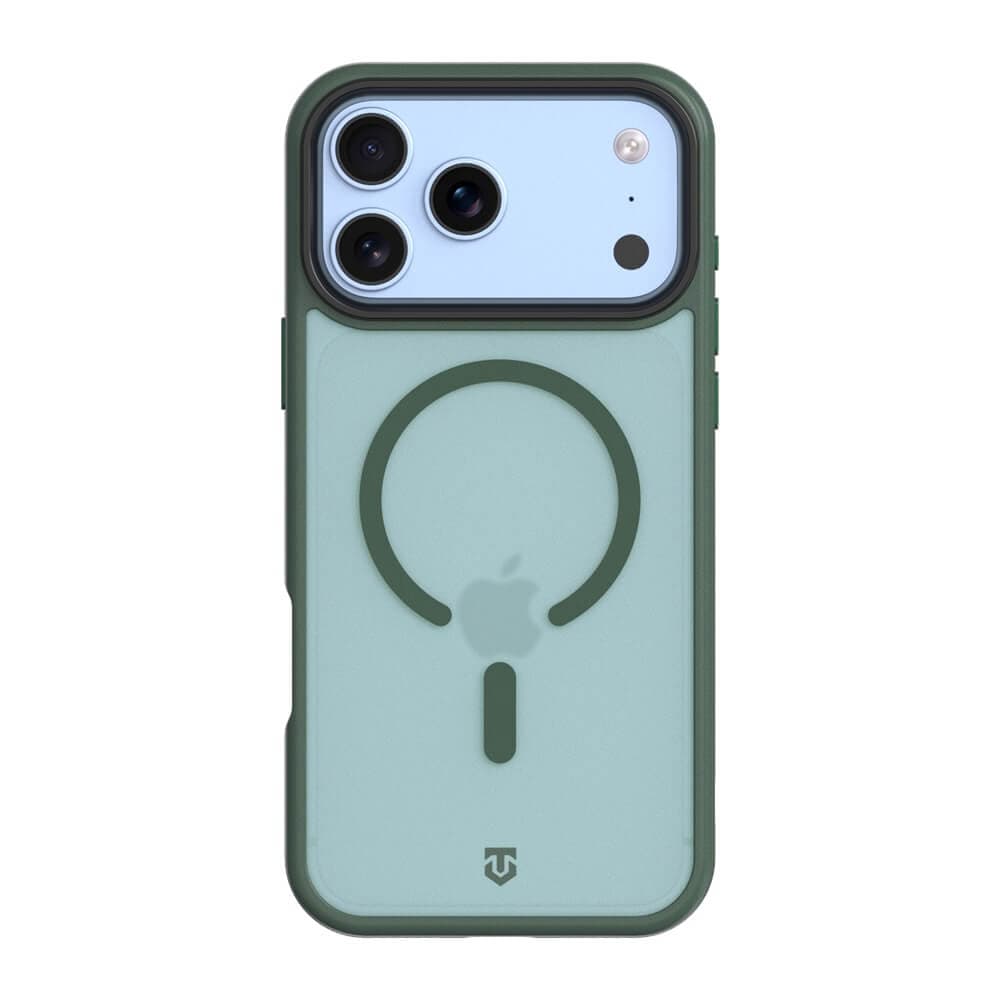 Хибриден удароустойчив кейс с MagSafe за iPhone 18 Pro, iPhone 17 Pro - Tactical MagForce Hypersand Cover Case (forest green)