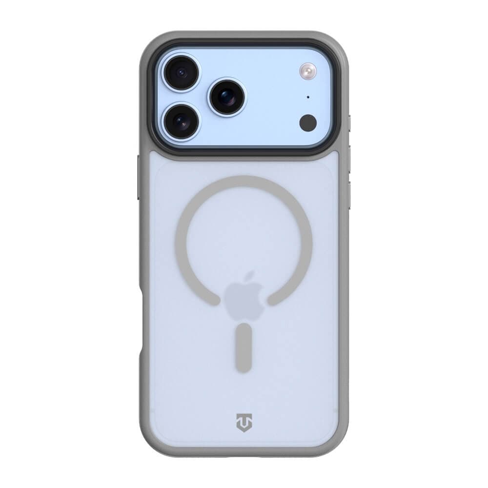 Хибриден удароустойчив кейс с MagSafe за iPhone 18 Pro Max, iPhone 17 Pro Max- Tactical MagForce Hypersand Cover Case (light grey)